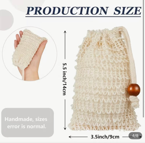 Foaming Exfoliating Drawstring Soap Bag