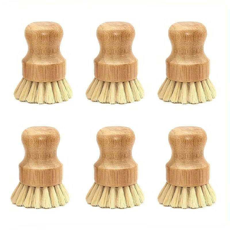 Dish Bar Soap Bamboo Brush